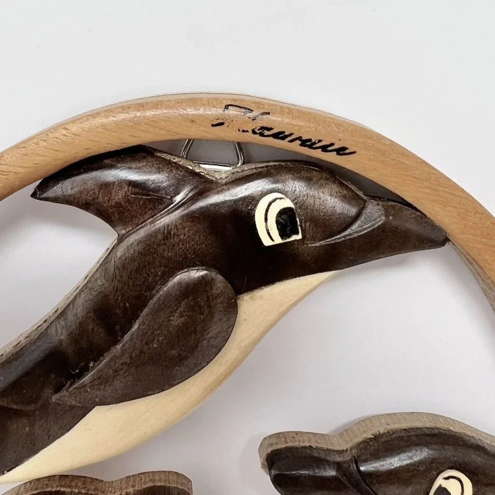 Hawaii Welcome Dolphin Wall Art of Mixed Woods 3D Dimensional - NEW‎